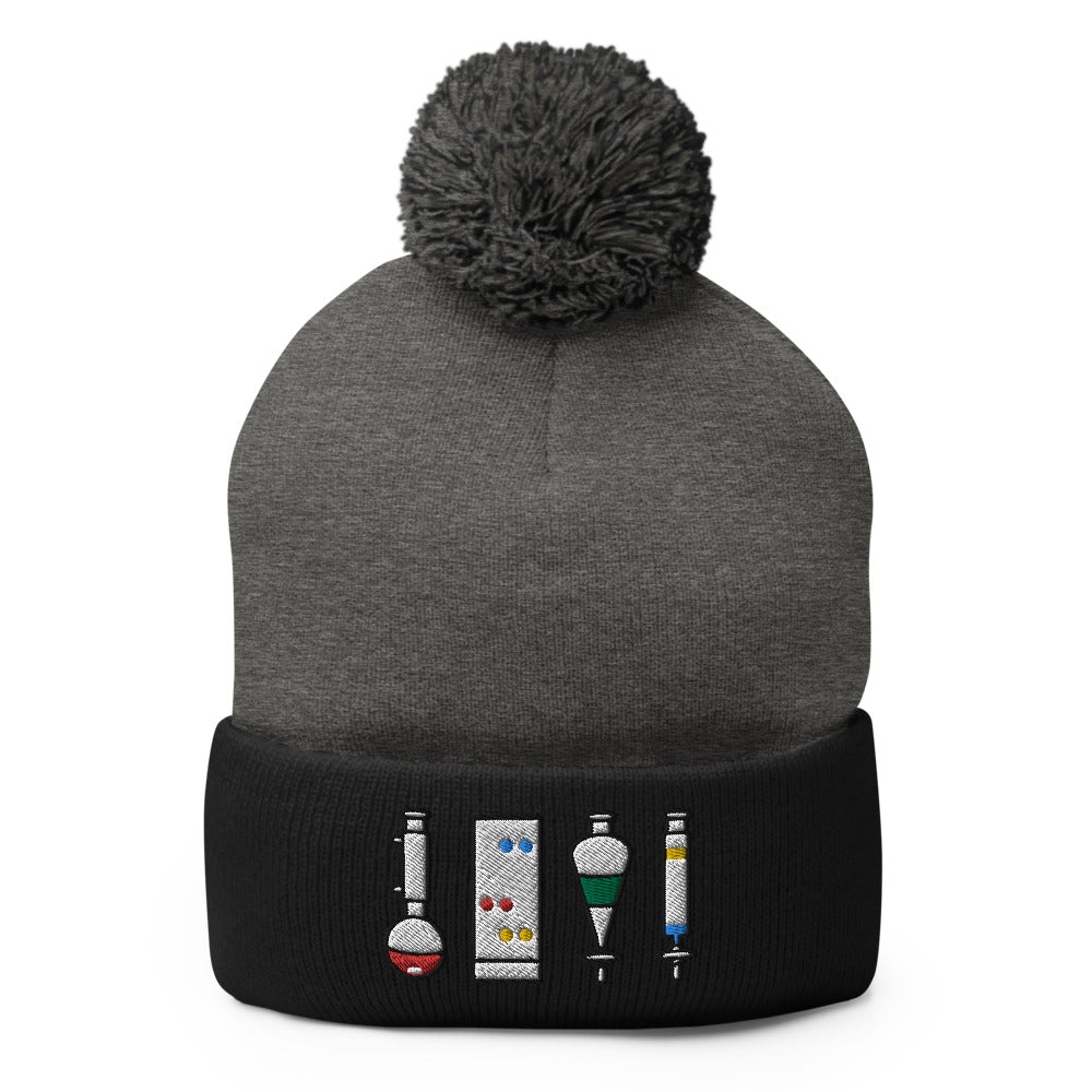 Organic Chemistry Laboratory Pom-Pom Beanie