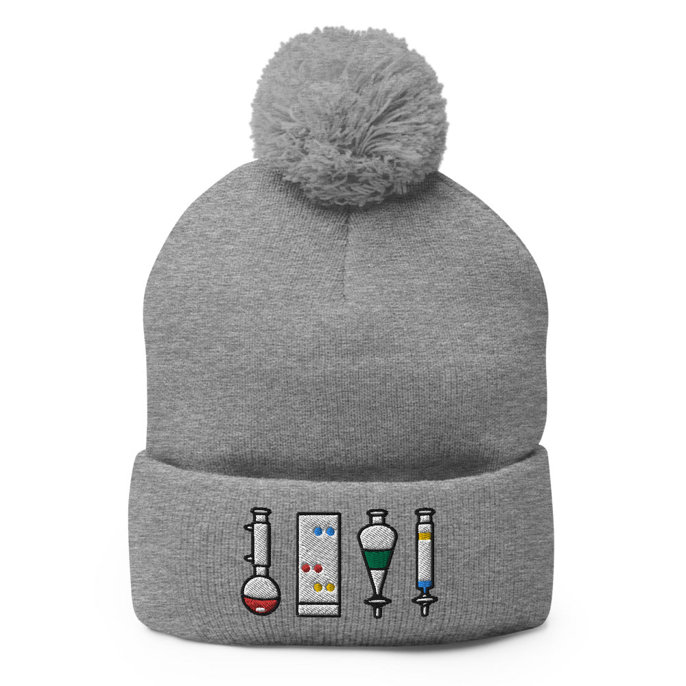 Organic Chemistry Laboratory Pom-Pom Beanie