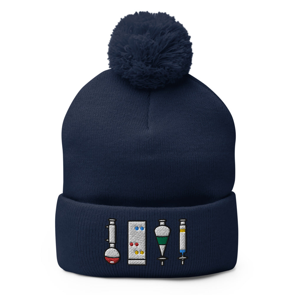 Organic Chemistry Laboratory Pom-Pom Beanie