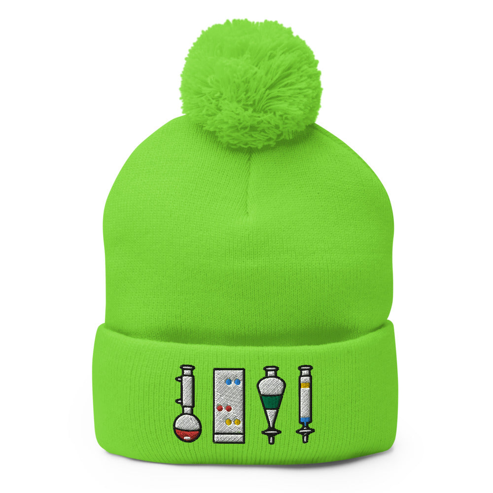 Organic Chemistry Laboratory Pom-Pom Beanie