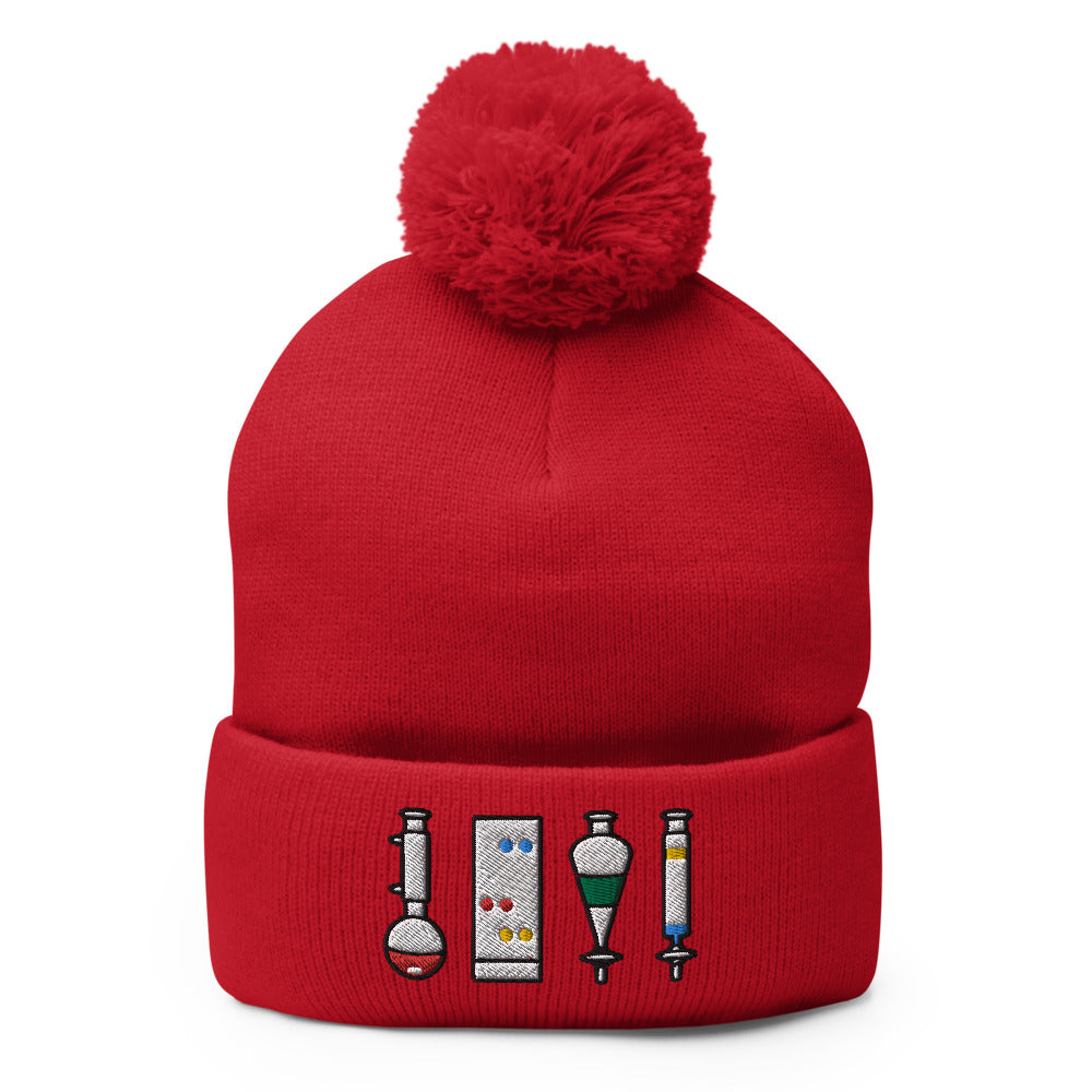 Organic Chemistry Laboratory Pom-Pom Beanie