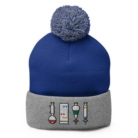 Organic Chemistry Laboratory Pom-Pom Beanie