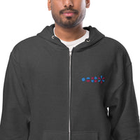 Atomic Orbitals from s to f embroidered on a Zip-up Hoodie