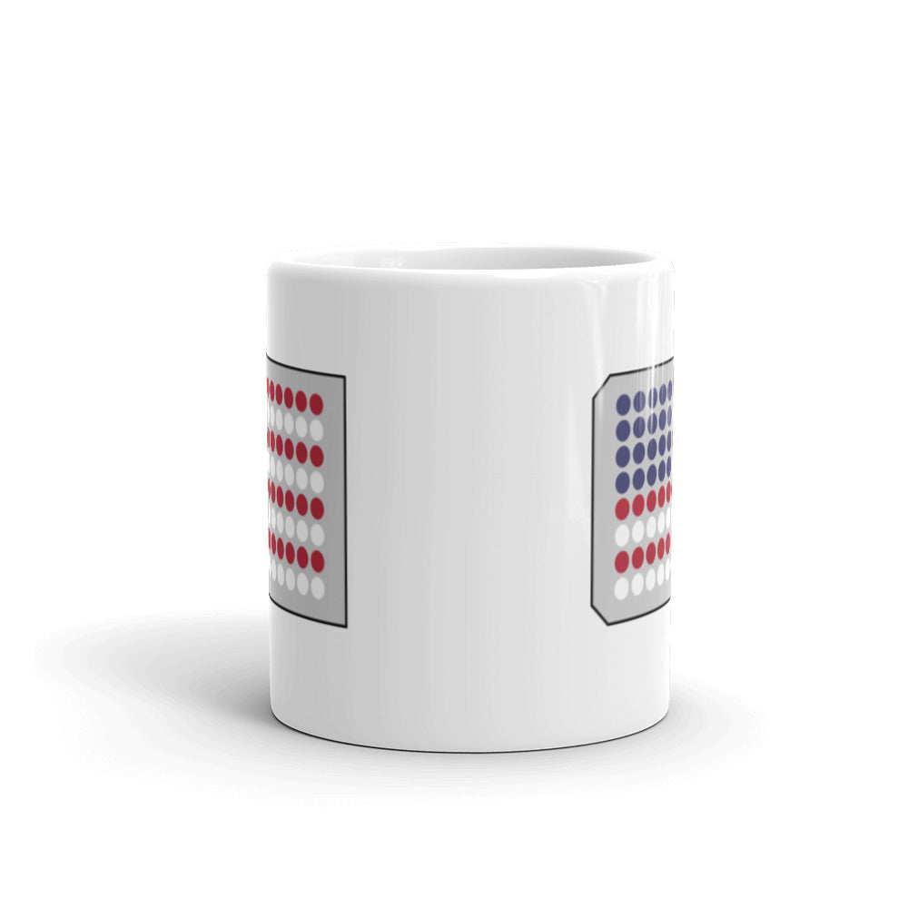 USA Flag in a 96-Well Plate Mug