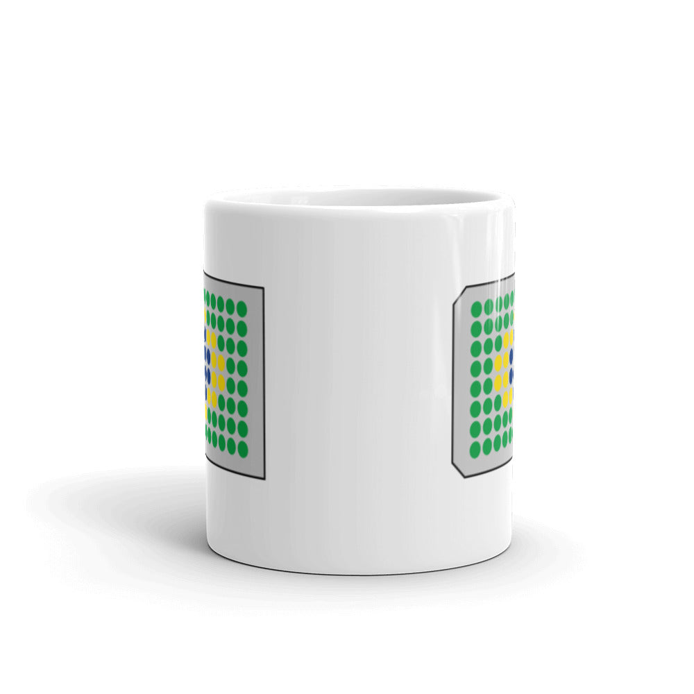 Brazil Flag in a 96-Well Plate Mug