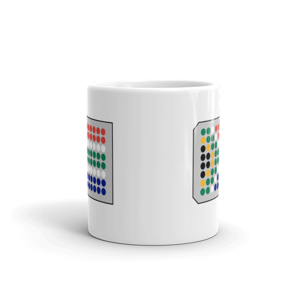 South Africa Flag in a 96-Well Plate Mug