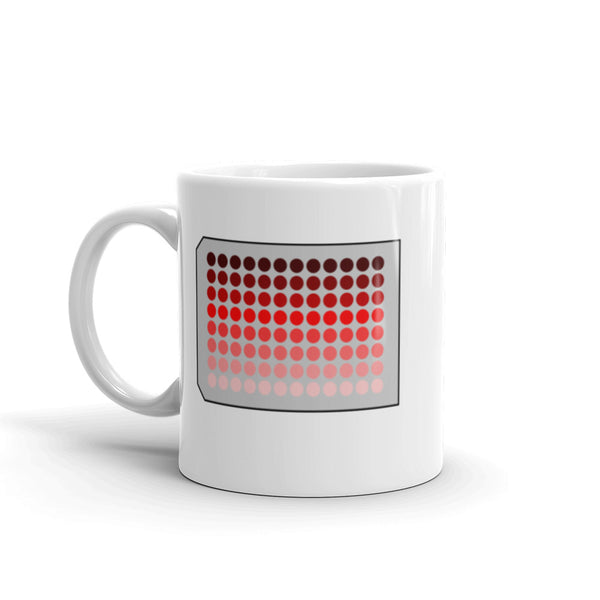 Biochemistry Mug - Serial Dilution in a 96-Well Plate (Red)