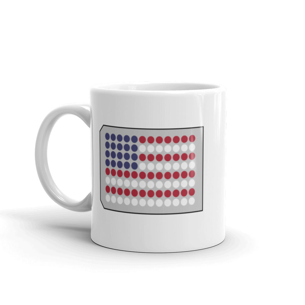 USA Flag in a 96-Well Plate Mug