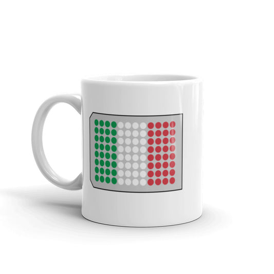 Italy Flag in a 96-Well Plate Mug