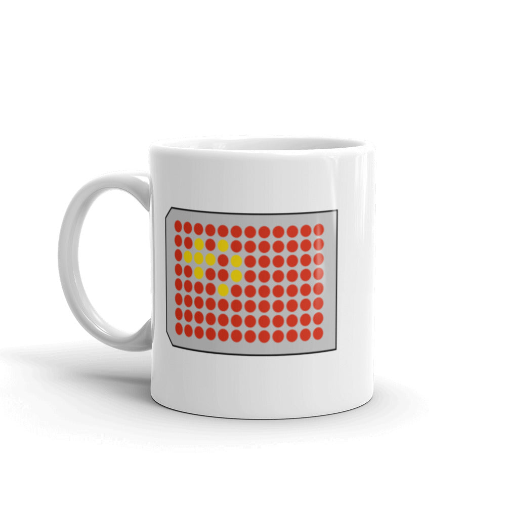 China Flag in a 96-Well Plate Mug