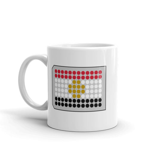 Egypt Flag in a 96-Well Plate Mug