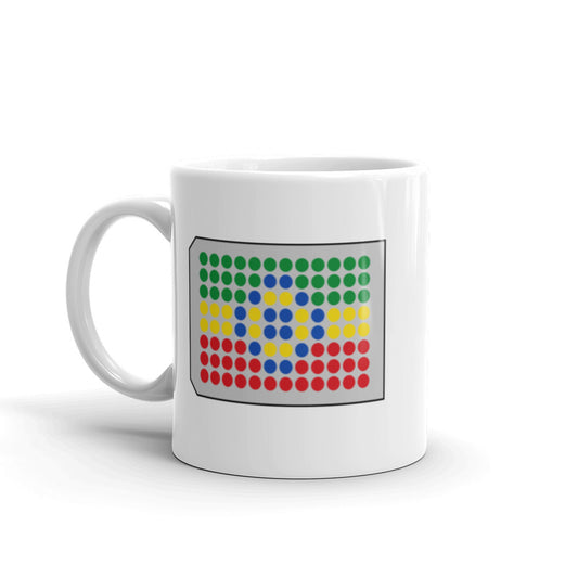 Ethiopia Flag in a 96-Well Plate Mug