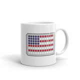 USA Flag in a 96-Well Plate Mug