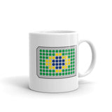 Brazil Flag in a 96-Well Plate Mug