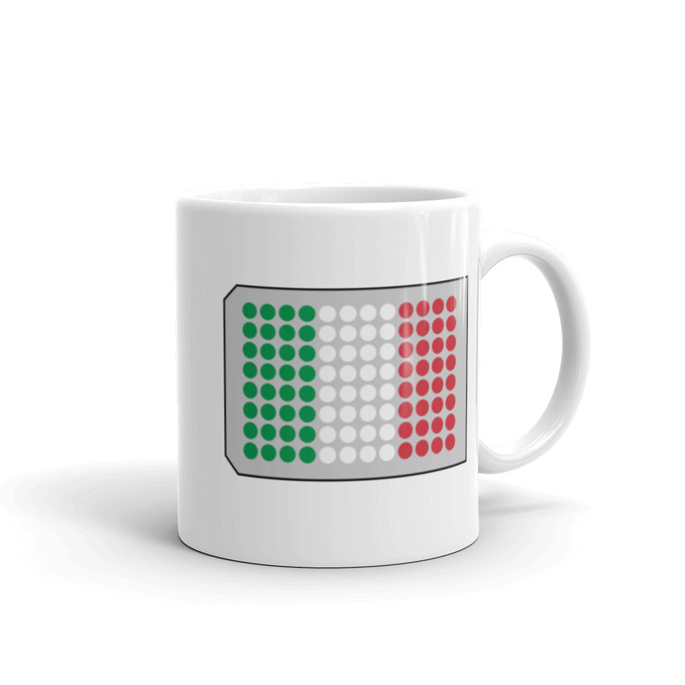 Italy Flag in a 96-Well Plate Mug