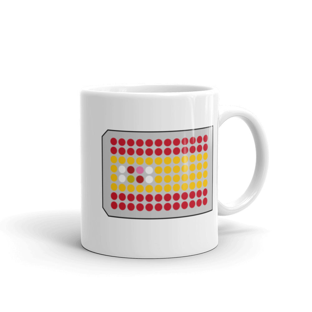 Spain Flag in a 96-Well Plate Mug