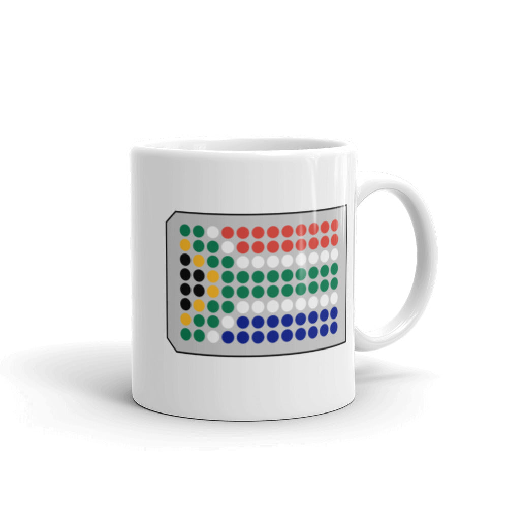 South Africa Flag in a 96-Well Plate Mug