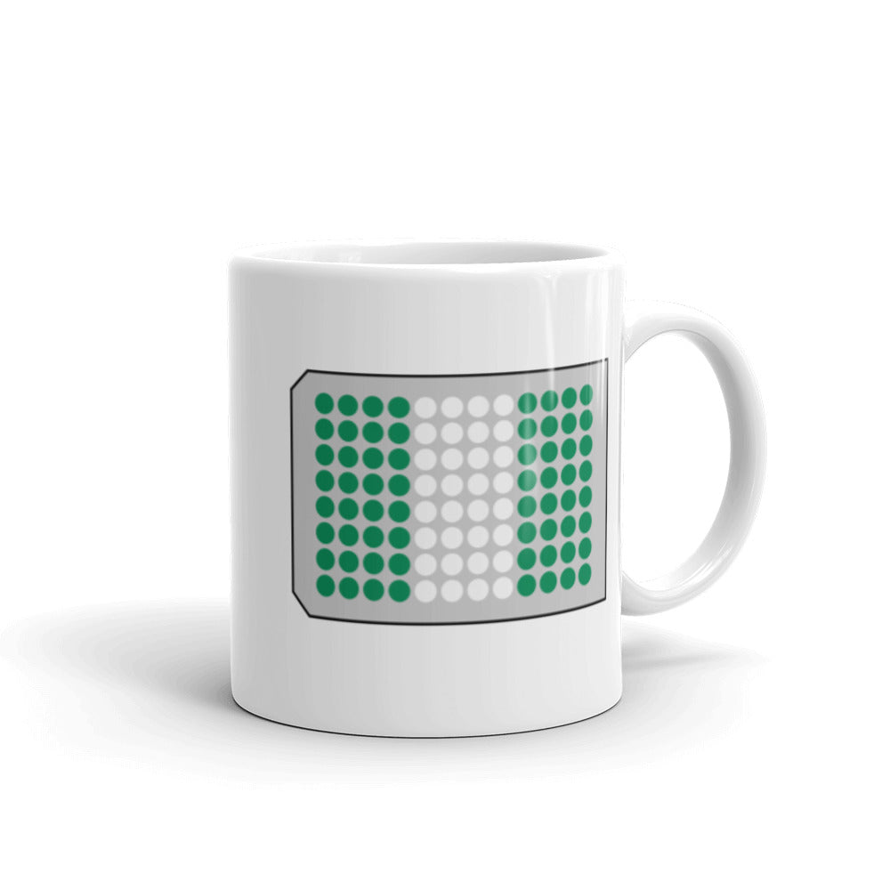 Nigeria Flag in a 96-Well Plate Mug